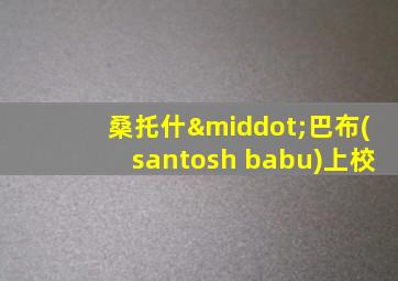 桑托什·巴布(santosh babu)上校